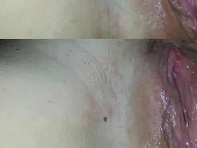 Awesome wet wife vagina. Close-up