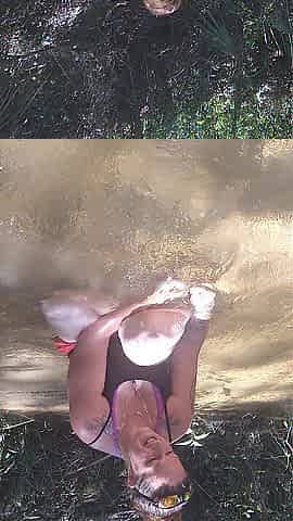 1st Time Casting With Popular Country Beauty On Spring Break In The Midst Of The Woods In Creek