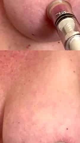 Hard Play with Pierced Nipples and Pumping Suck Big Boobs