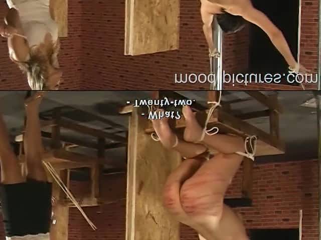 Hitting a skinny girl with a whip makes this mistress happy