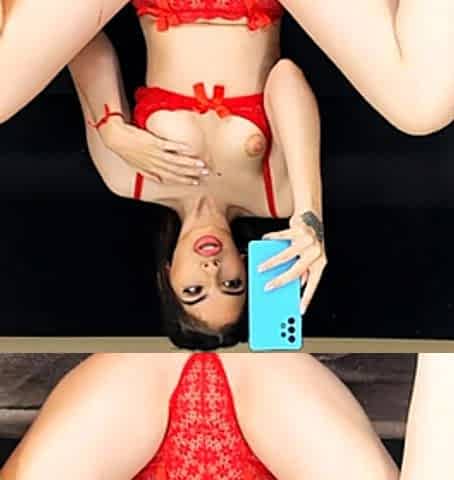 Amateur striptease and Solo masturbation