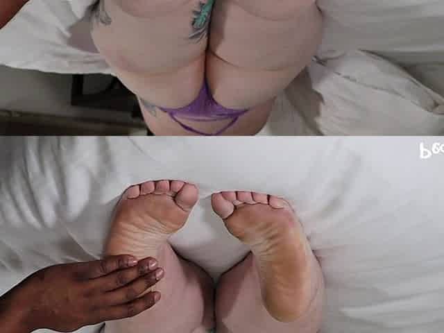Ruby Sinclaire Cum Covered Soles
