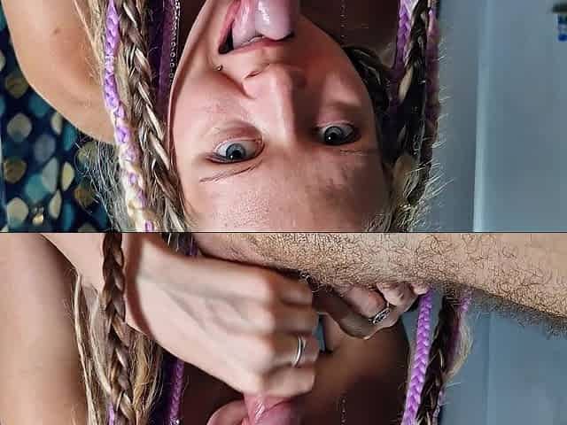 Morning oral job and bang with beauty