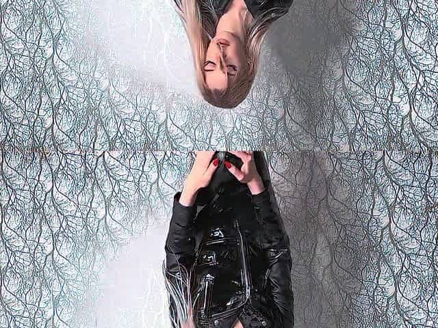 Juicy and ribald deepthroat in leather jacket and jeans