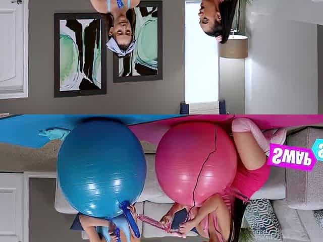 Teens Recreate Vintage Fitness Porn Scene With Stepfamily