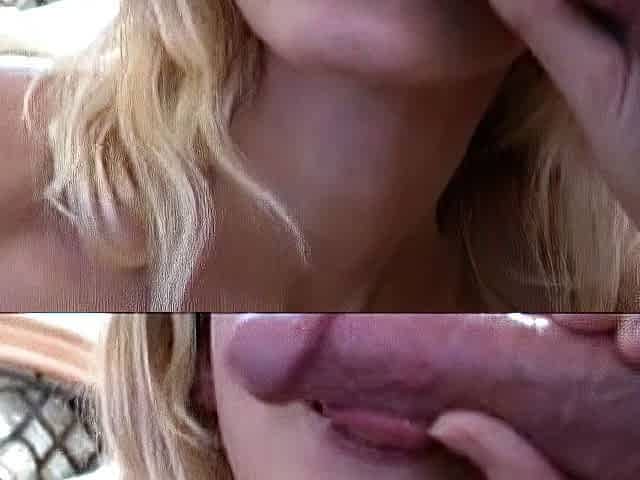 Klixen and blonde teen blowjob and handjob