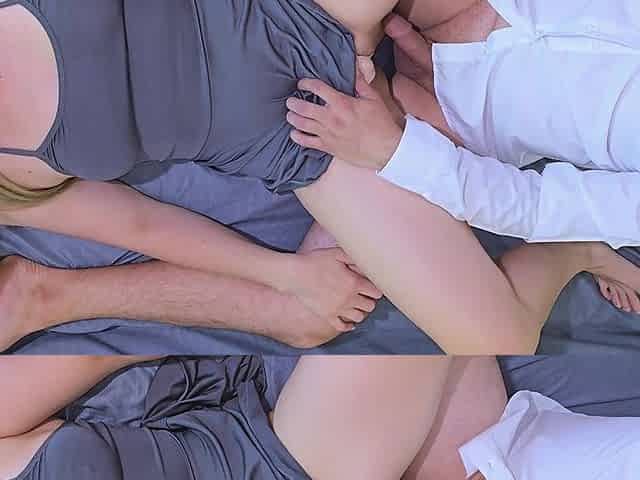 Amateur Couple Mutual Masturbation Until Fountain of Sperm