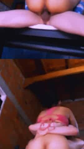 Stepmother sneaks into the room to ride her stepson's hard weenie - compilation