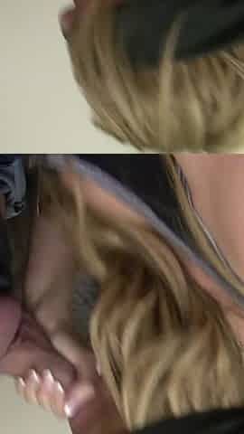 Stacey Saran, blonde blindfolded MILF pornstar & Seth Strong as her naughty fucker