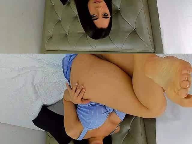 Voyeur Spycam Gorgeous Teen Brunette Fitting Lingerie
