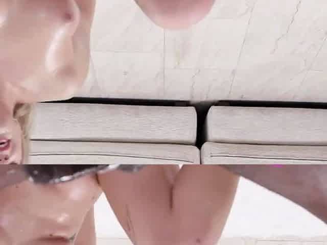 Busty brunette with big boobs rides cock