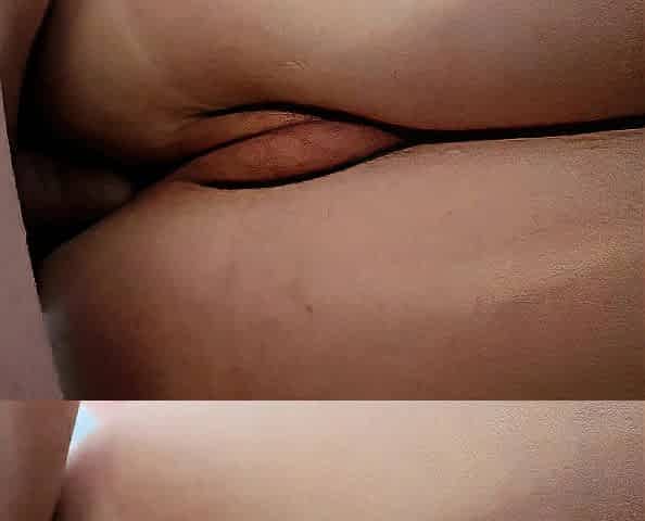 distended anal filled with sperm