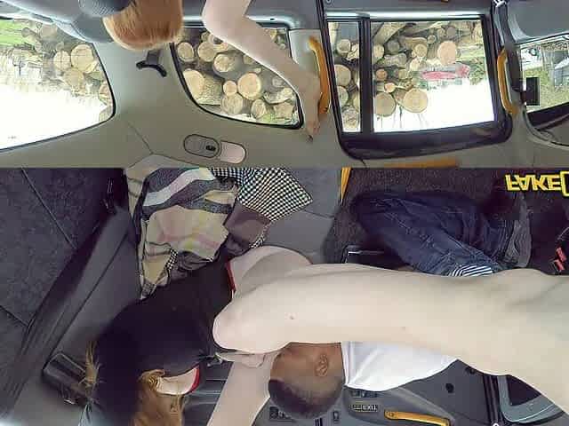 Fake Taxi - Posh English redhead student gets her twat eaten in advance of taking BBC