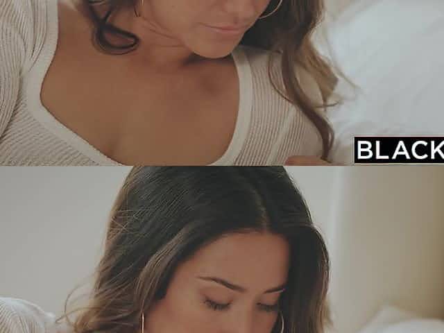 BBC mad sexy wife Eva Lovia slobbers all over 10 inches black dick