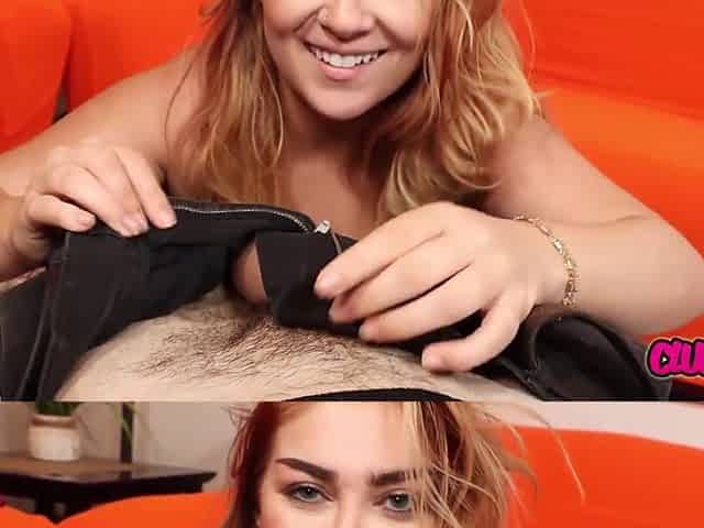 Happy with the arrangement, the busty Chloe Cooper jerks the hard cock