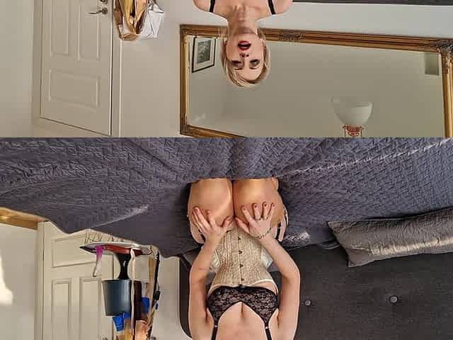 Double Dildo Fun in Seamed Nylons - Part 1