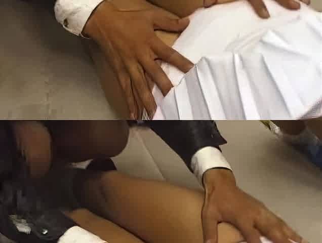 Amateur hottie fucked outdoor in public