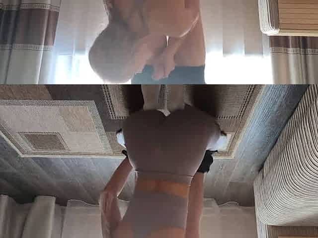 Fitness trainer shoots super-steamy porn movie with super-fucking-hot models, ideal for a 'homemade sex' scene.