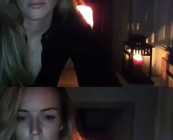 Curly Blonde Teen Records Solo Dildo Masturbation More at