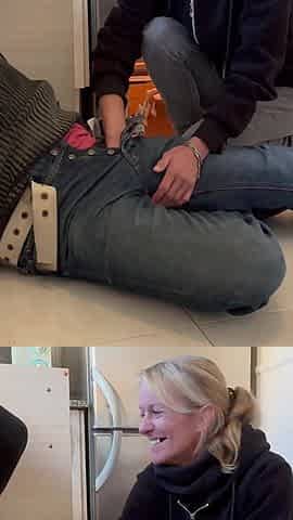 Hot Wife Blowjob to the Plumber in My Kitchen