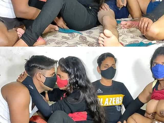 Romantic Fuck of Two Husband Wife Couple