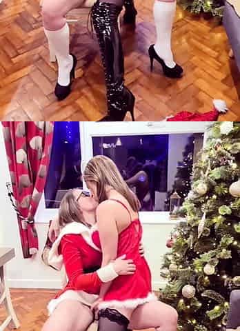 Slutty fetish lesbians in stockings