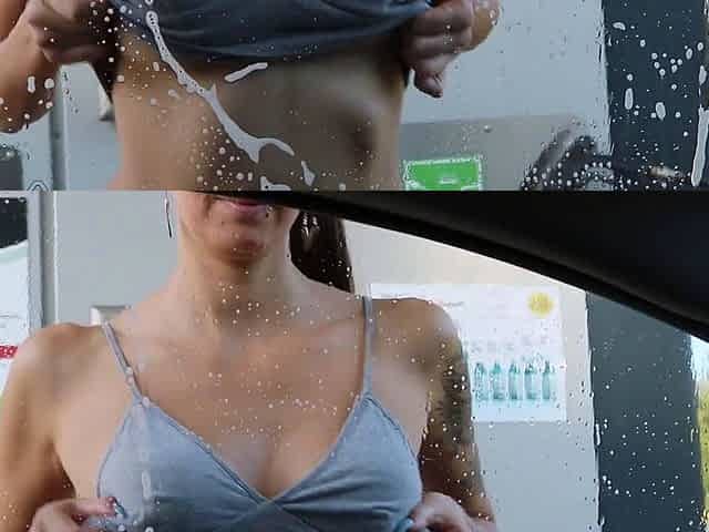Car Wash Escalates! Noradevot Get Wet