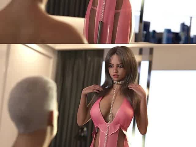Vanessa Giving Blowjob to Her Older Boss