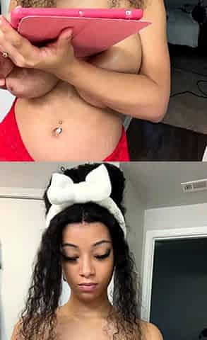 Busty curly brunette with big boobs fucks on couch