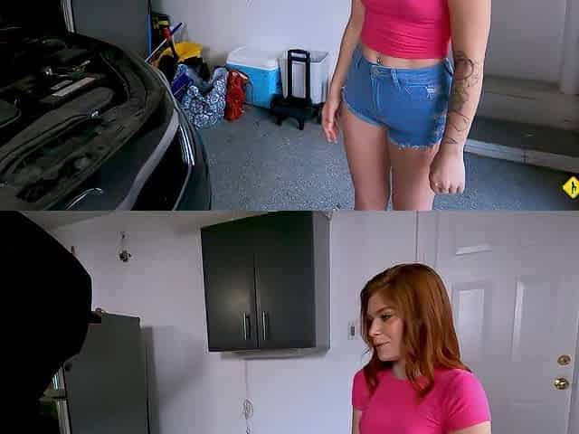 Roadside XXX - Katerina Deville Gets Work Done On Her Car And Her Vagina