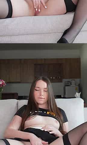 Stepsister Close-up Anal Play: Stretching, Plug & Deep Dildo Fuck