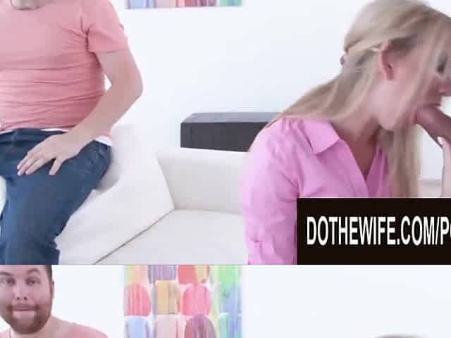 Do The Wife - Golden-haired Wife Sucking Wang Like Its Her Final Meal Compilation
