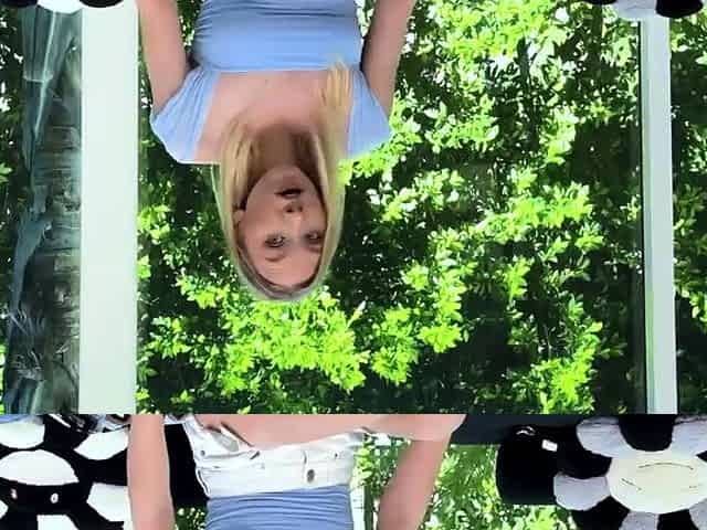 POV fun with cute blonde newbie after interview