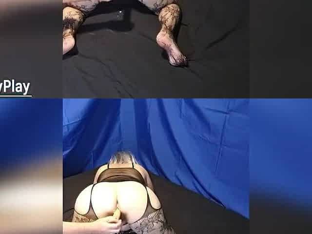 Creampie trickling anal fingering climax