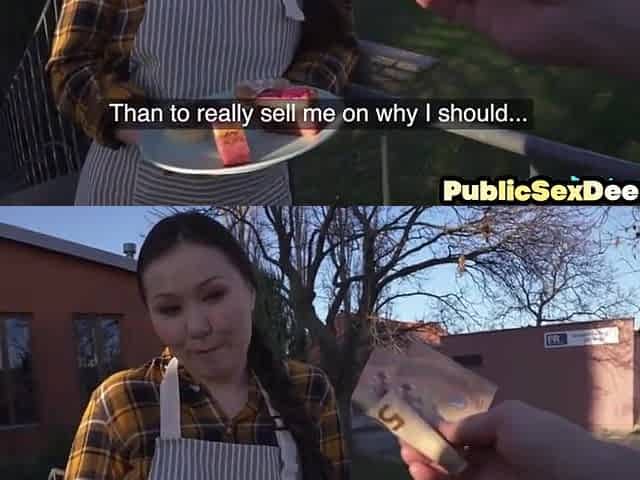 Public Dirty Asian Bae Drilled In Pov By Big White Cock
