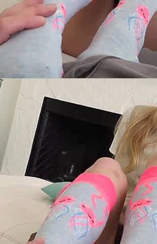 Teen Natalie Knight Gets a Foot Worshipping and a Facial