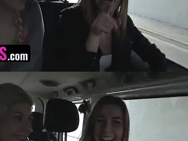BFFS - Nasty Euro Beauties Get Wild With A Stranger In The Backseat During RoadTrip In Czechia