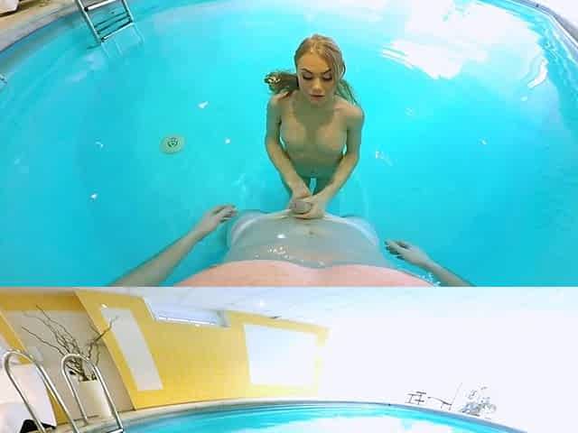 Slender Blonde Swimmer Fucked a Horny Stranger