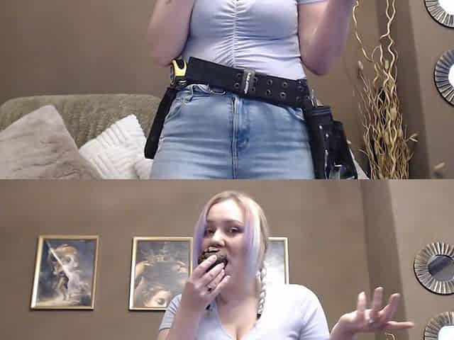 Handywoman Destroys Your House for Food Weight Gain