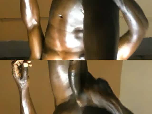 LEGS UP ???????????? NASTY AFRO TEEN MILKING HIS DONG MERCILESSLY