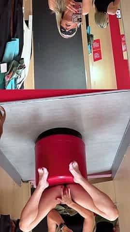 Blonde hardcore anal close up