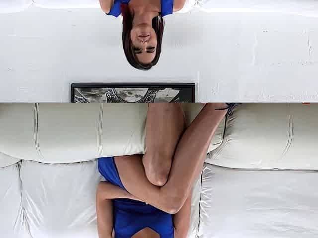 Interracial blowjob for brunette sucking big black cock