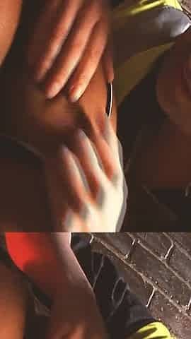 Naughty Kittens Scene-4_ebony Kitten with a Big Ass Getting Fucked in the Alley Receives a Facial