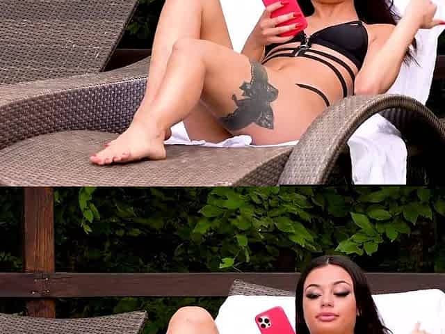 Martina Smeraldi enjoys with two big black cocks