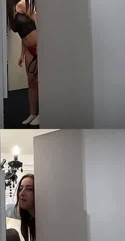 A Naughty Lingerie Fitting That Ends up with Blowjob and Sex in Bed