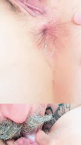 69 and stretching her anus