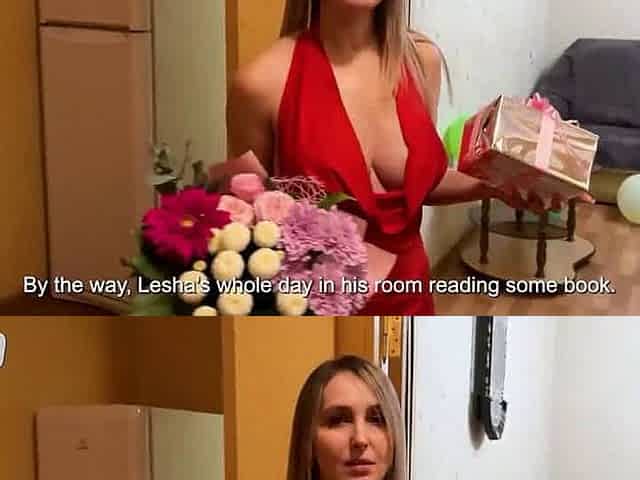 Oh wow, it's so horny of you to visit your friend's mom and have tea with me. But I need to watch the greatest XXX porn!