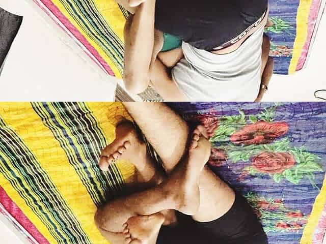 With His Girlfriend