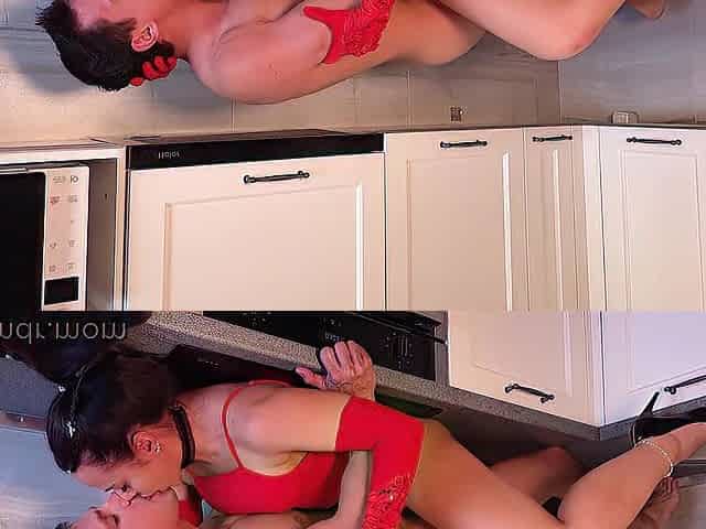Breaking The Kitchen Table With Step bro. Hello to Spouse ??