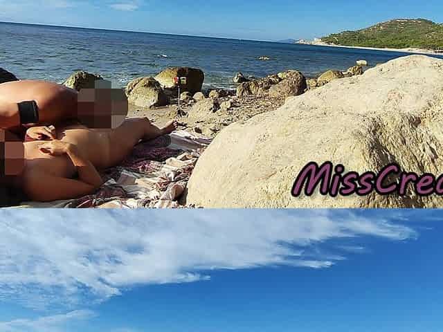 Strangers Caught My Wife Touching and Fucking My Big Cock on a Nude Beach